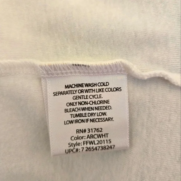 SZ L BRIGHT WHITE WITH NAVY TRIM TANK TOP - Picture 4 of 4